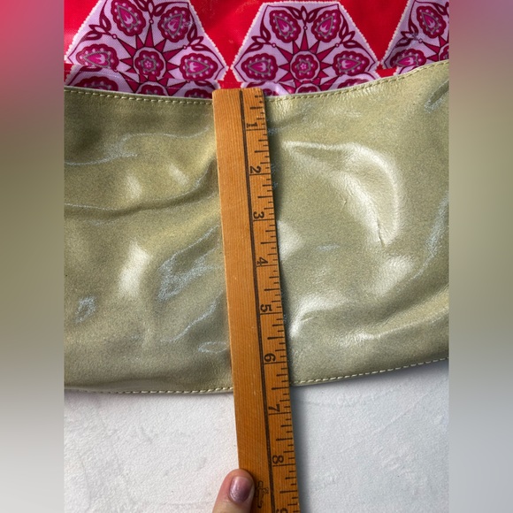 Plenty by Tracy Reese Red and Green Geometric Tote - Picture 9 of 9